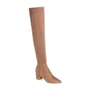 Steve Madden Brinkley Over the Knee Stretch Boot Taupe